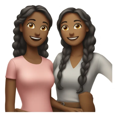 A women which her best friend sticker