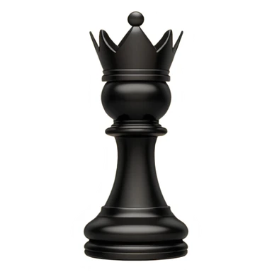 black chess piece, bishop piece sticker