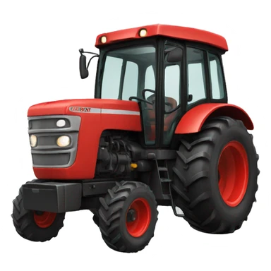Tracteur rouge sticker