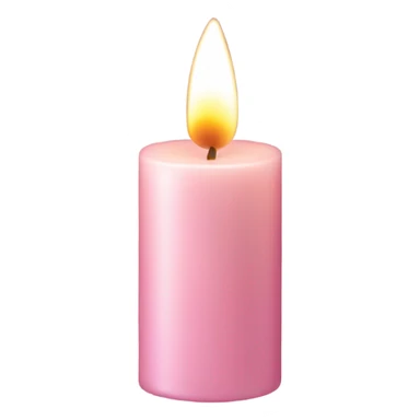 Aesthetic light pink candle  sticker