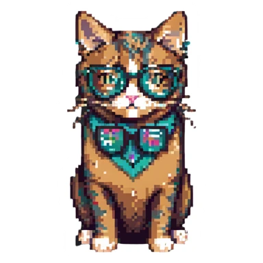 a very smart cat sticker