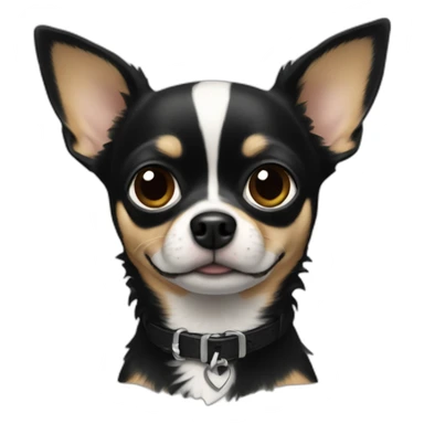 Chihuahua noir sticker