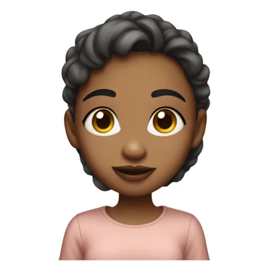 girl with light skin blowing a kiss sticker