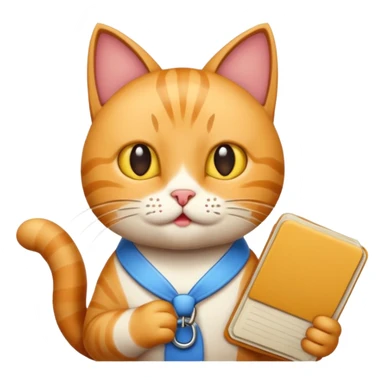 A Cat saying task is complete. sticker