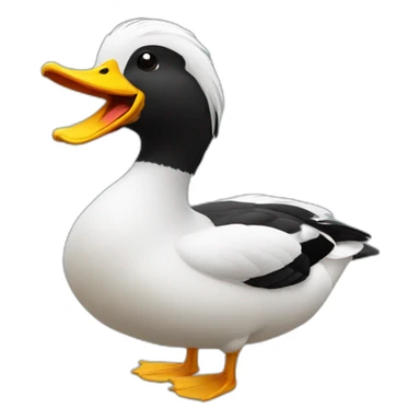 Canard black sticker