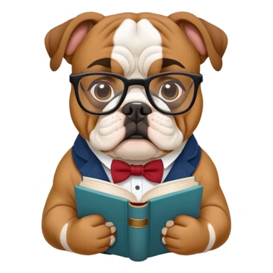 bulldog ingles bookseller sticker
