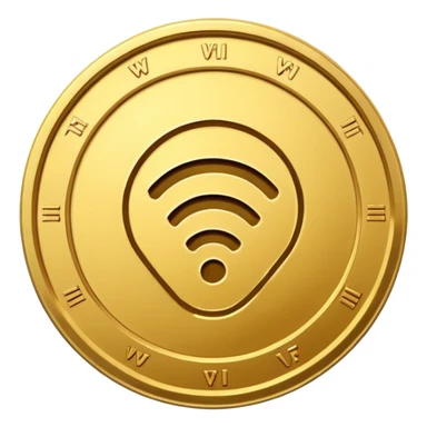 wifi money coin  sticker
