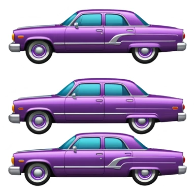 Emoji de carro lowrider para copiar  sticker
