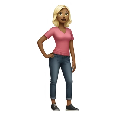 30 years old woman whit big leg sticker