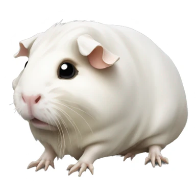 full skeleton of a guinea pig without meat sticker