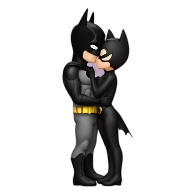 Batman kissing catwoman sticker