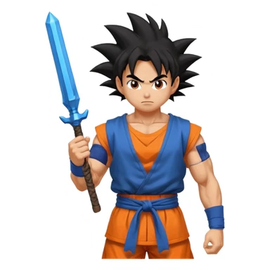 Goku with a rpg sticker