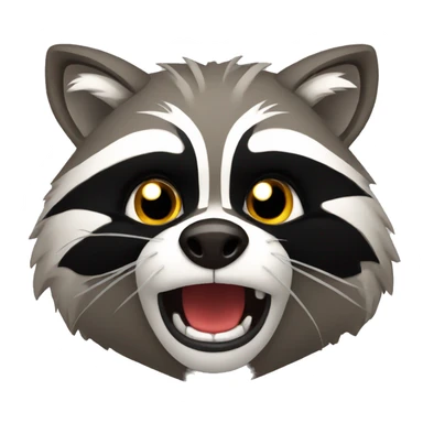 raccoon angry sticker