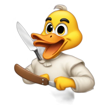 angry-untitled-goose-holding-butterknife sticker