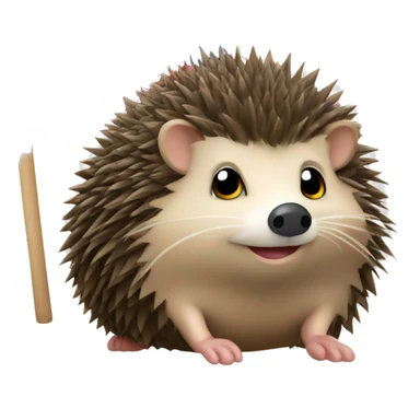 hedgehog with serbian flag sticker