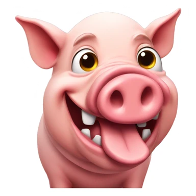 A very mad pig sticker