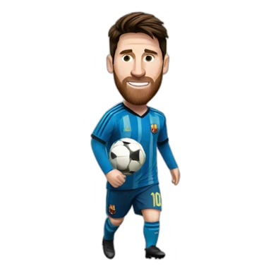 messi scores a goal sticker
