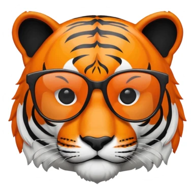 Harrisburg High School Tiger Logo with sunglasses sticker