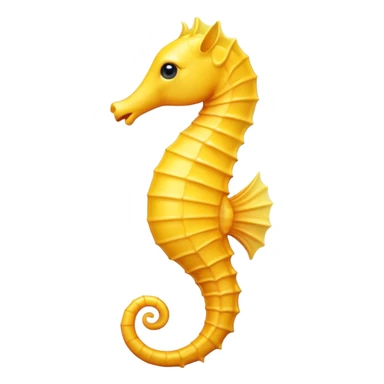 Yellow Seahorse  sticker