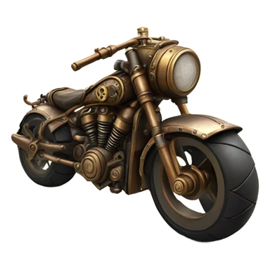 steampunk motorbike rear sticker