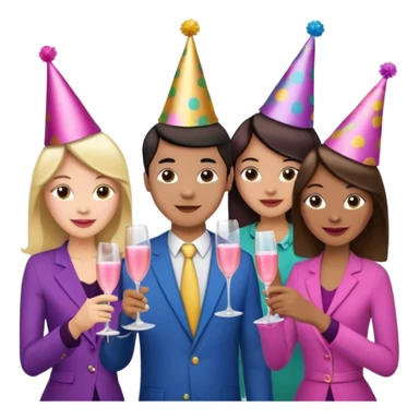 cheers spam pink champagne glases clink sticker