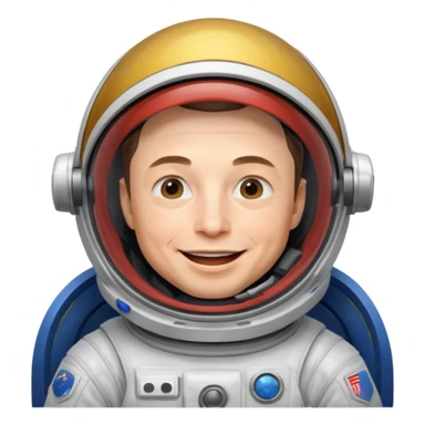 Elon Musk in the space Funny sticker