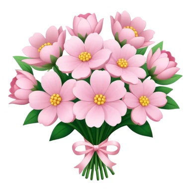 pale pink flower bouquet 🌸 sticker