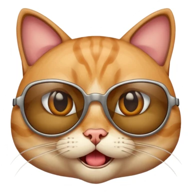 Cat wearing sunglassesCombine the skull with this emoji 😰 sticker