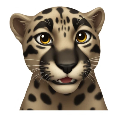 panther rearing asthetic  sticker