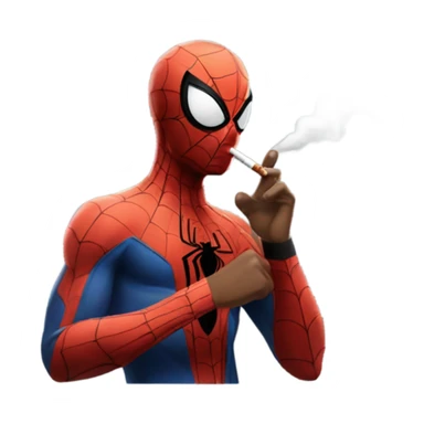 spider-man smoking a cigar  sticker