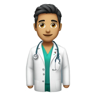 doctor latino joven sticker
