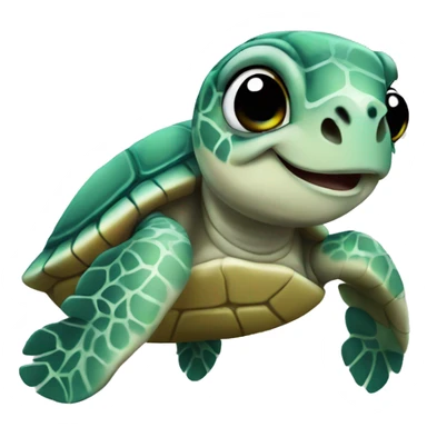 baby sea turtle sticker