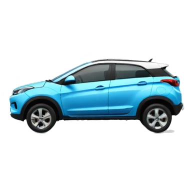 Tata nexon sky blue car sticker