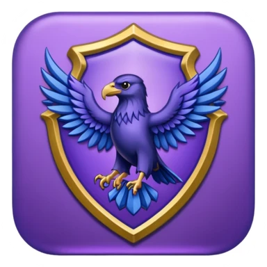 Ravenclaw emblem in purple sticker