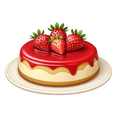 Strawberry flan sticker
