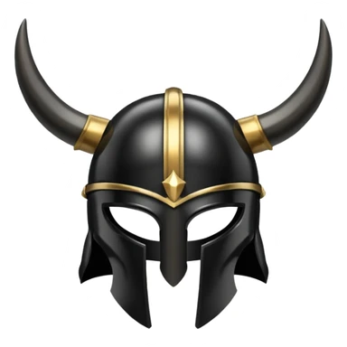 greek black horn helmet sticker