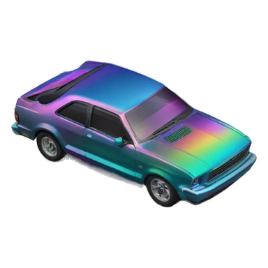 Holographic oil slick rainbow oilslick ford car sticker