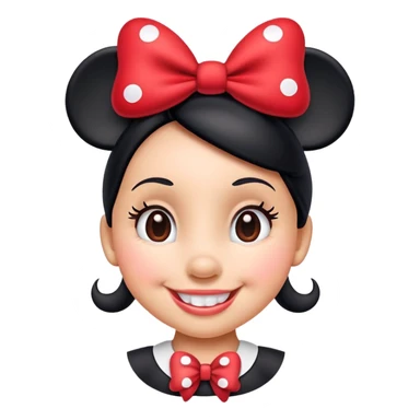 Minnie Mouse classic emoji style sticker