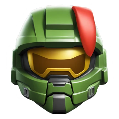 Master Chief with a Christmas Hat sticker