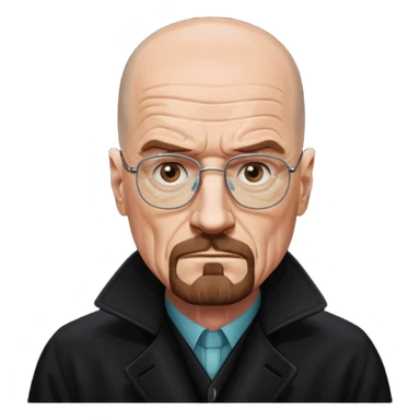 Walter white in coat  sticker