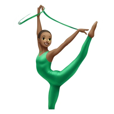 rhythmic gymnastics Green sticker