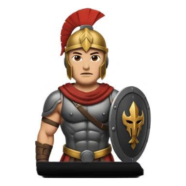 Spartan soldier house sticker