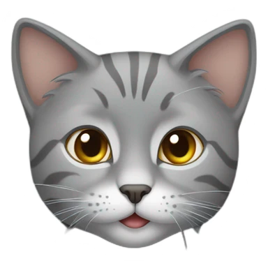 gray cat in Uzbekistan sticker