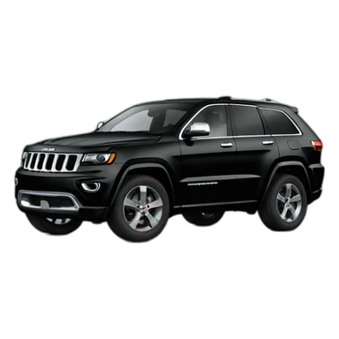 Black Jeep grand cherokee overland sticker