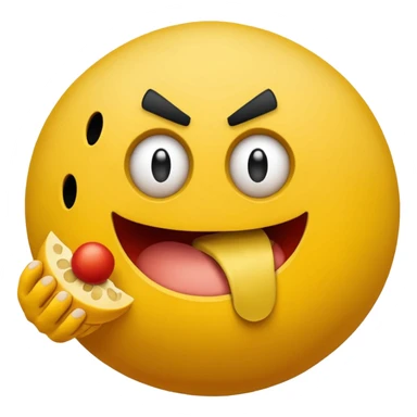 muscular pacman sticker