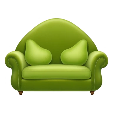 comfy pear couch sticker