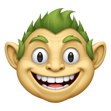A TROLL FACE EMOJI sticker