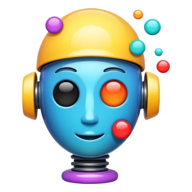 depict the concept of AI in a fun way - not using a robot sticker