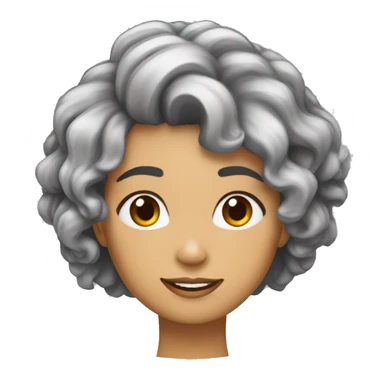 Pessoas morena cabelo enrolado americano alto sticker