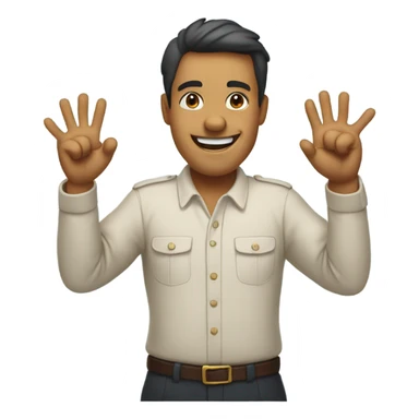 person with both their thumbs up  sticker